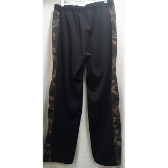 MMA Elite Sweatpants Medium Black Camo Workout Lounge Gym Drawstring Pockets EUC - Picture 2 of 5
